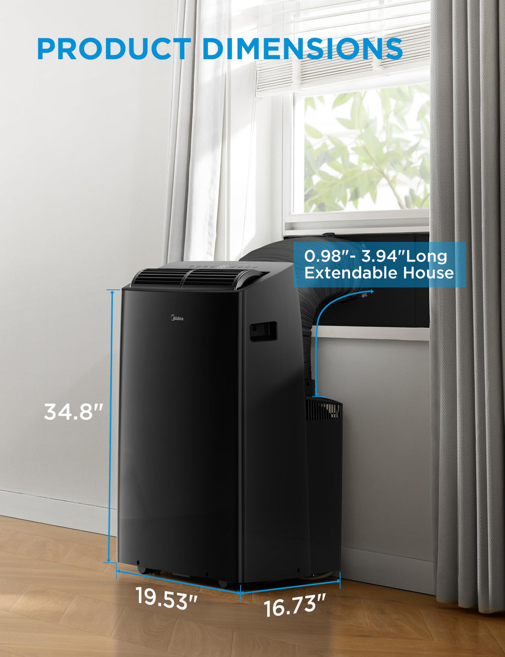 14,000 BTU Portable Air Conditioner with Heat Q895