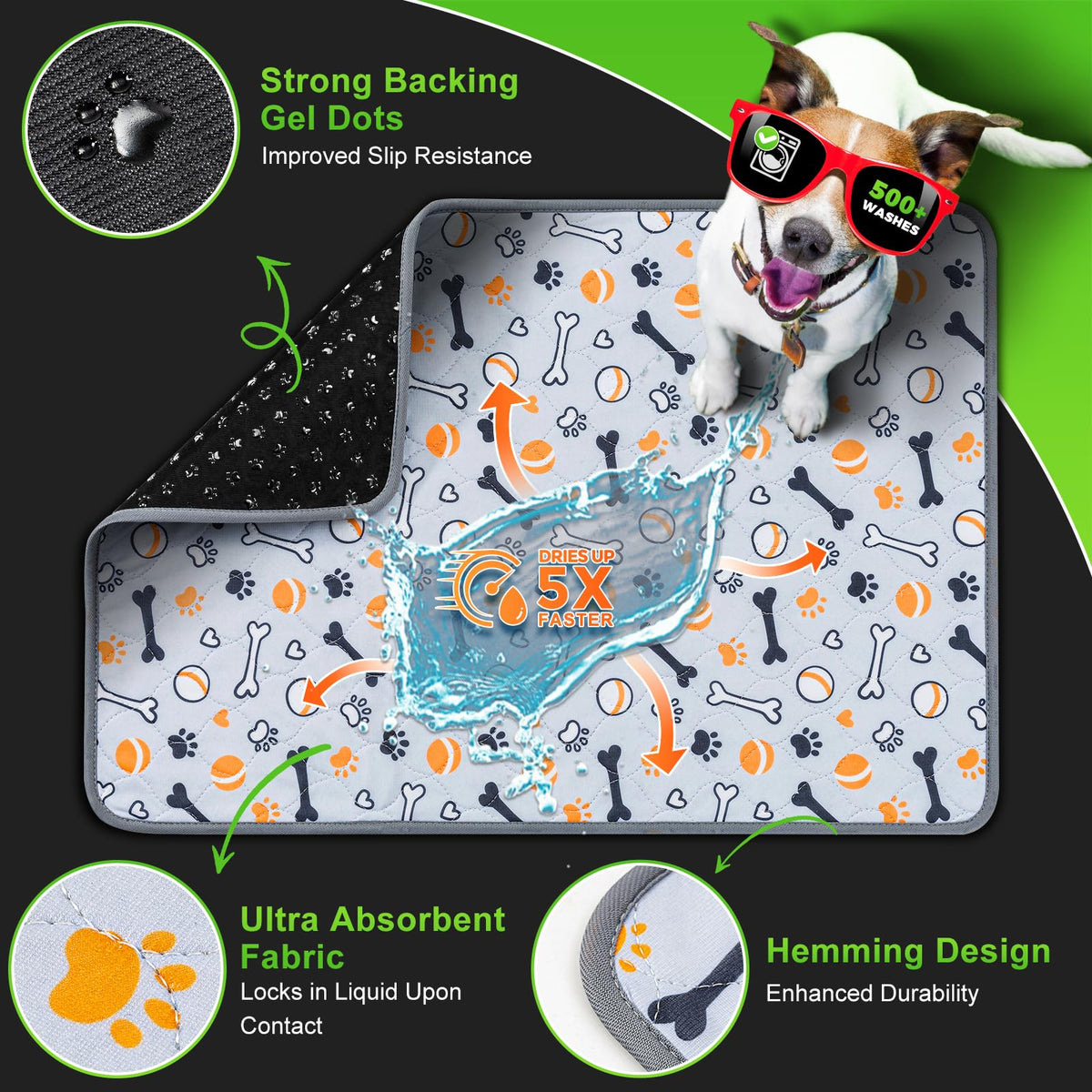 Large Artificial Turf Dog Grass Pad with Tray L7916