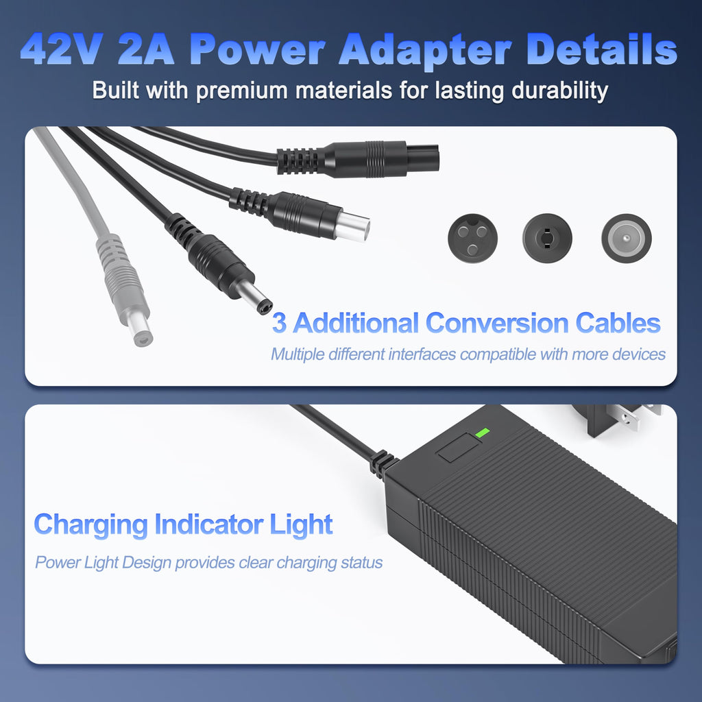 42V 2A Charger Power Cord T186