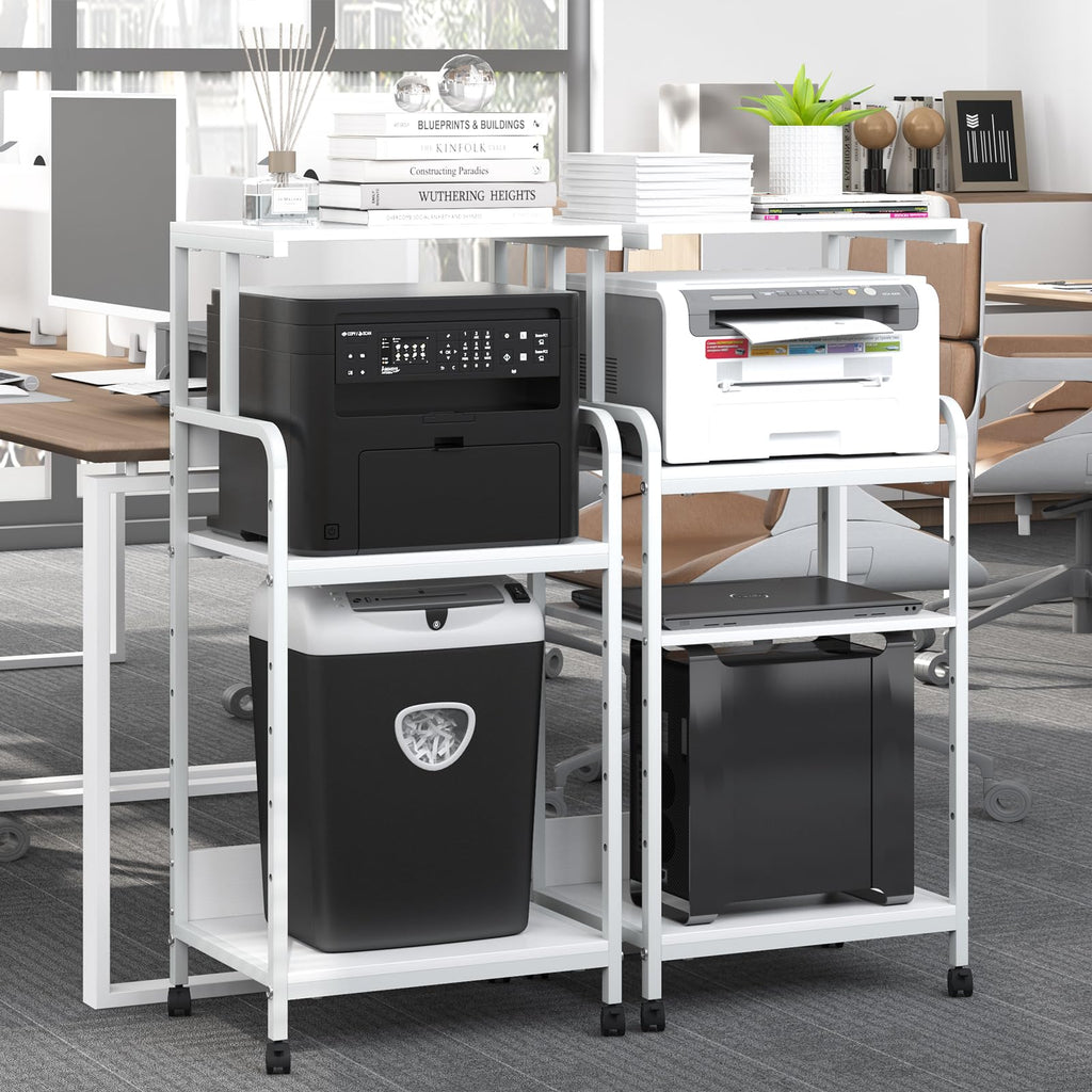 4-Tier Printer Stand with Storage Shelf Z16345
