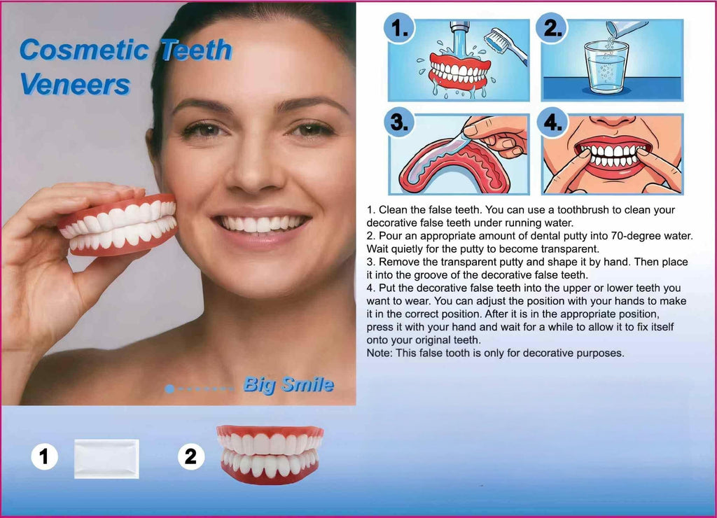 Adjustable Silicone Full-Mouth Denture Set G701