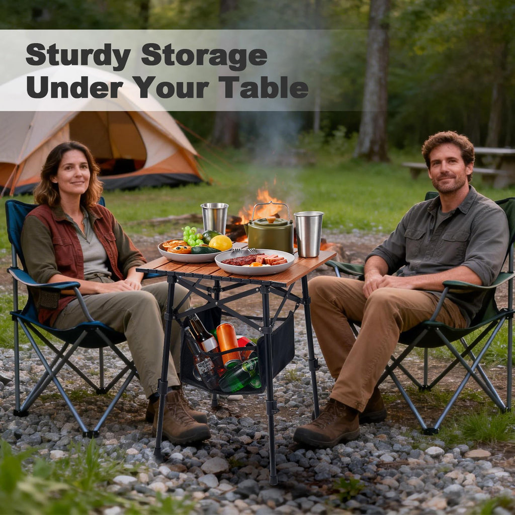 Portable Folding Camping Table Adjustable Height A5256