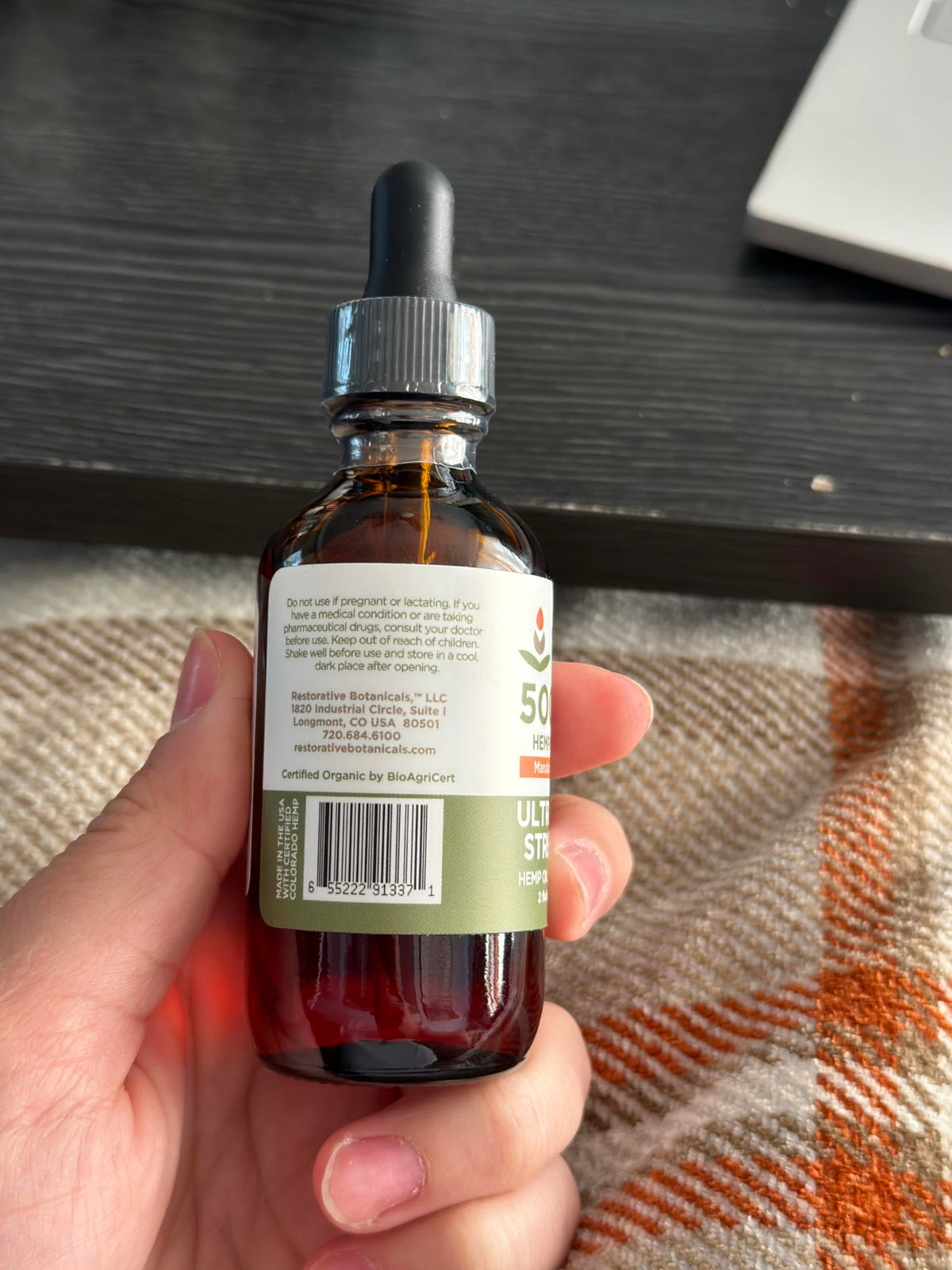 Hemp Oil Drops 5000 mg Mandarin Orange H22143