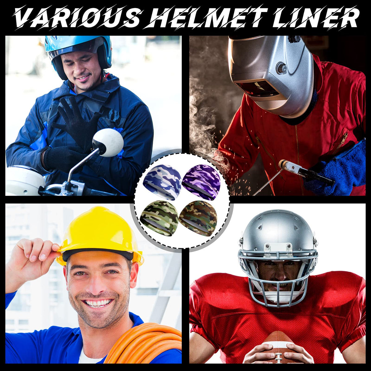 30 Pcs Cooling Skull Cap S571