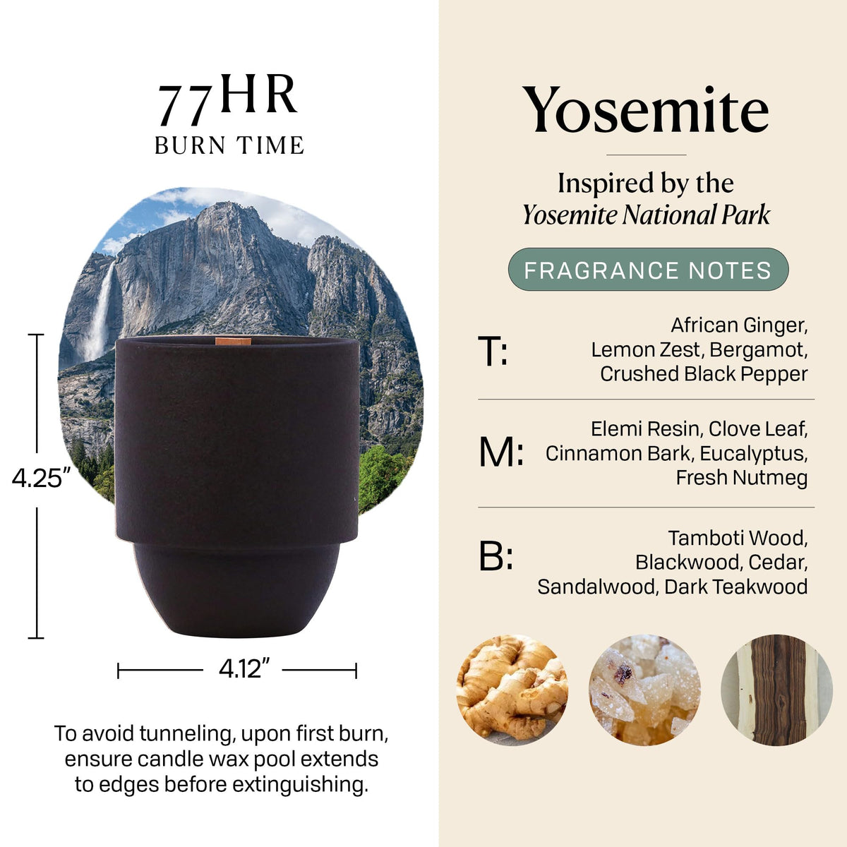 Scented Soy Candle in Reusable Ceramic Jar with Wood Wick, 11 oz U418224