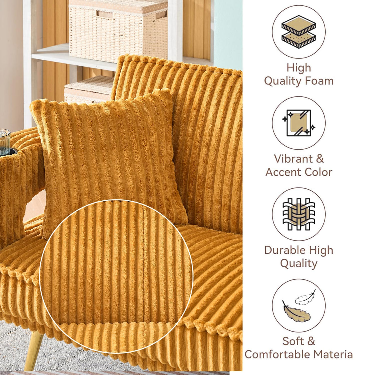 Orange Velvet Convertible Sofa Bed K9978