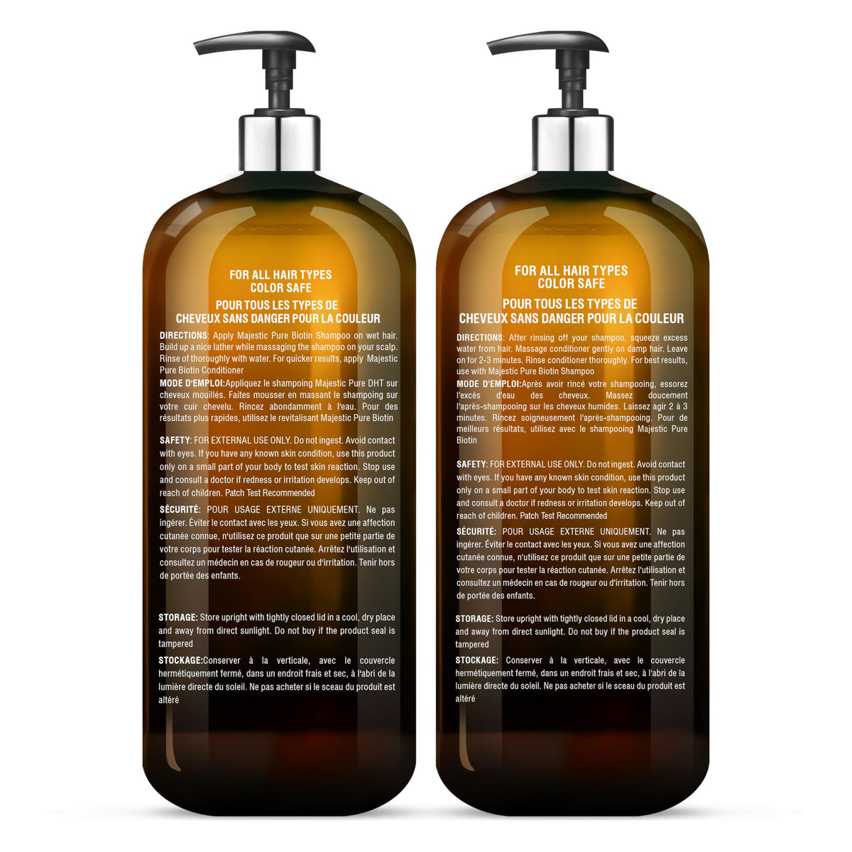 Biotin Shampoo and Conditioner Set 2x16 Fl oz C2023