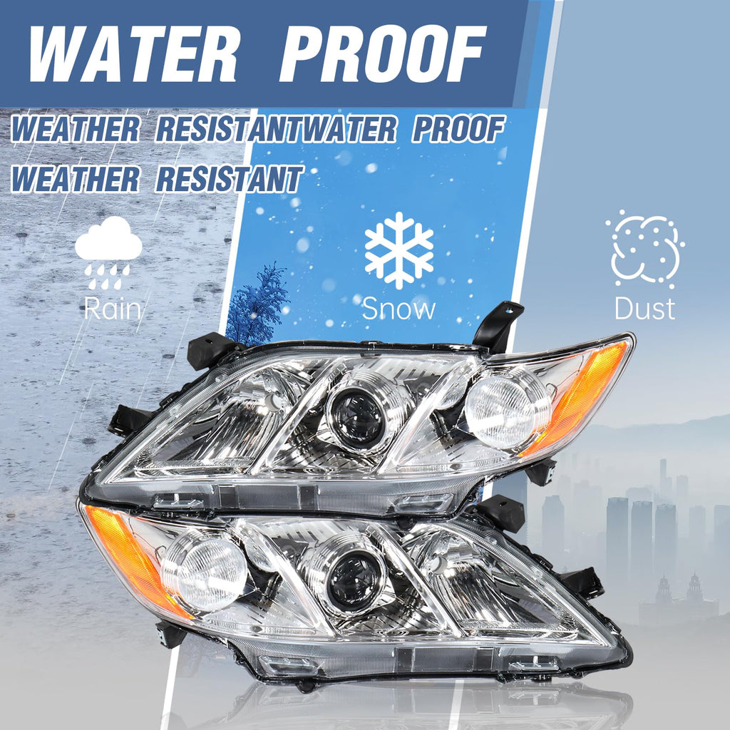 Pair of Headlights Assembly P777