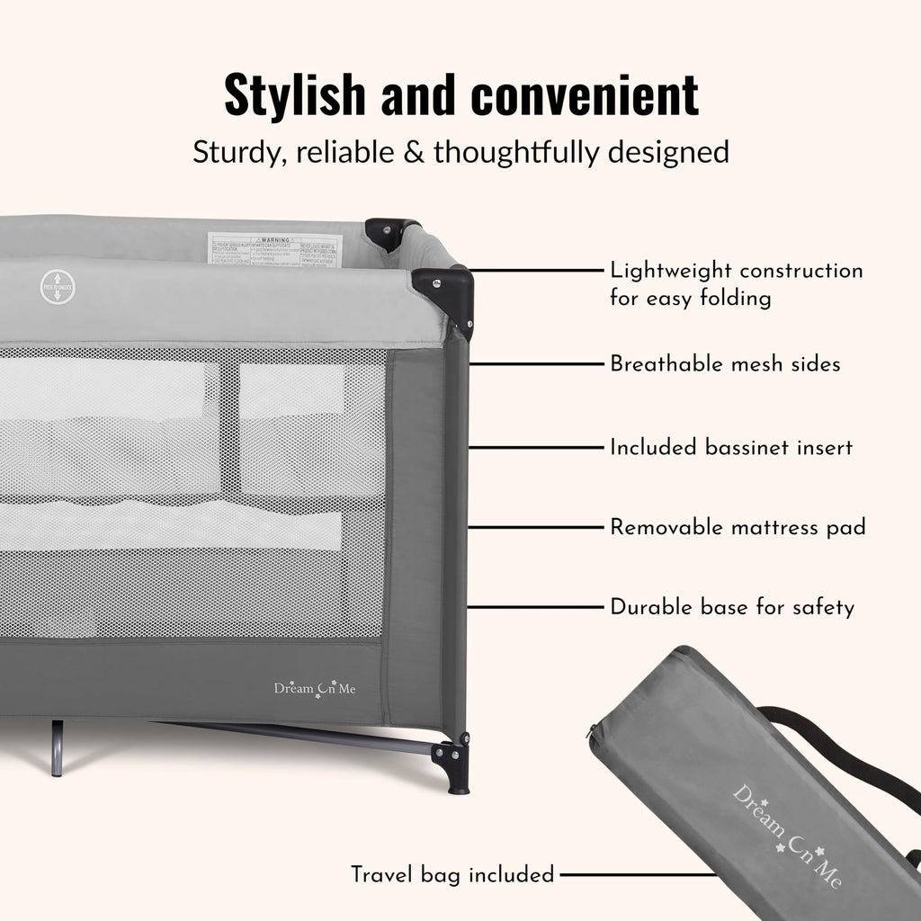 Portable Baby Playard with Bassinet J554