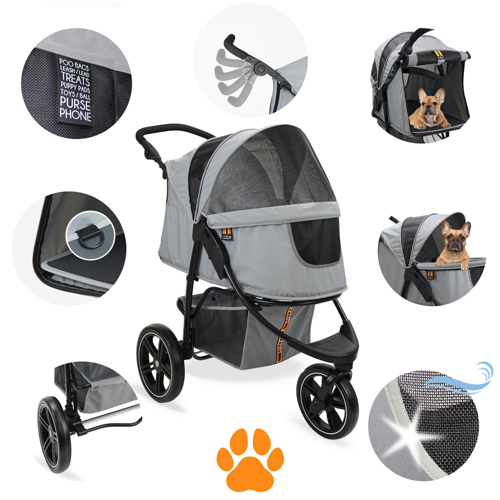 Dog & Pet Buggy, Holds up to 32 kg, Easy Fold D872640