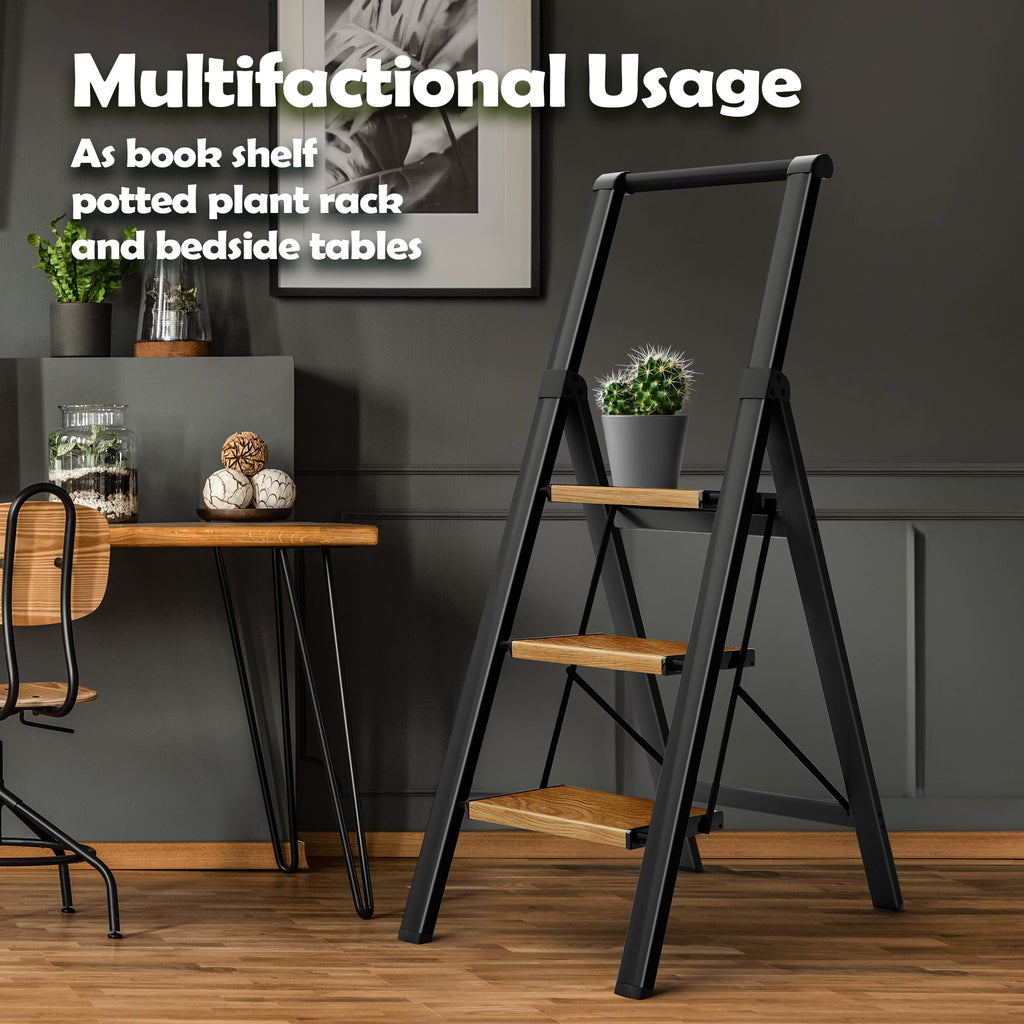 3 Step Aluminum Foldable Step Stool I58191