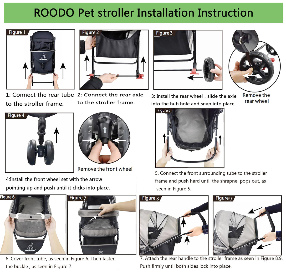 3 Wheel Pet Stroller Q28459