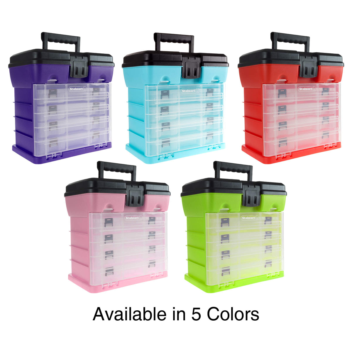 Light Blue Small Parts Organizer Box W5367