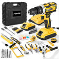 21V Cordless Drill Driver Kit with 2 Batteries & Charger T509021