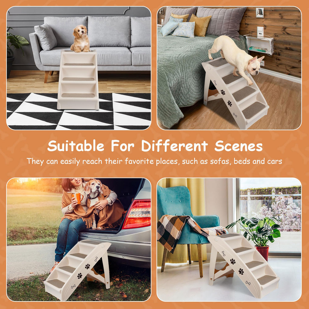 4-Step Non-Slip Dog Stairs E322835