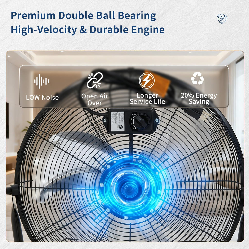 18 Inch 3 Speeds Metal Floor Fan A231