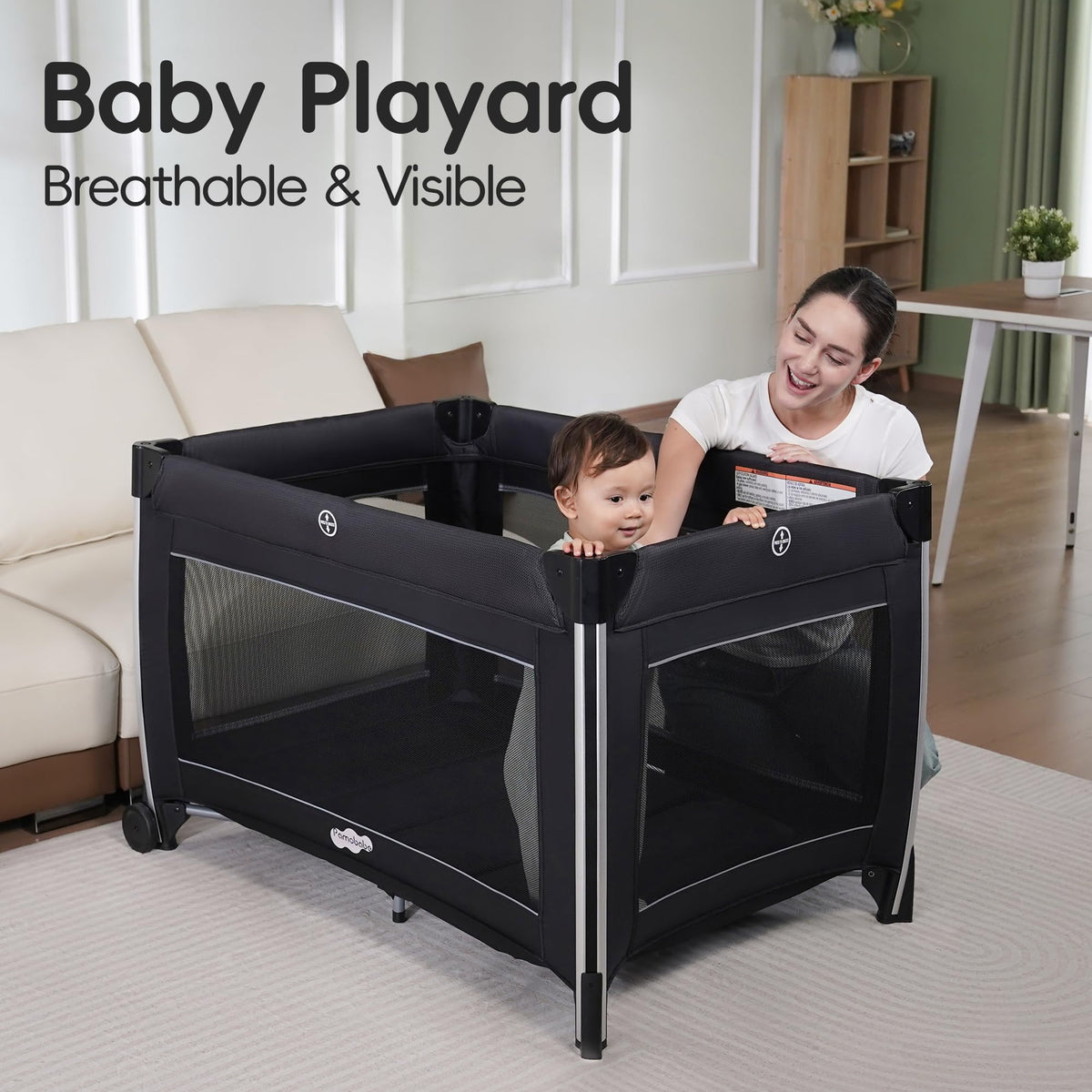 4 in 1 Baby Playards with Bassinet K920833