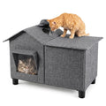Weatherproof Elevated Cat House W733157