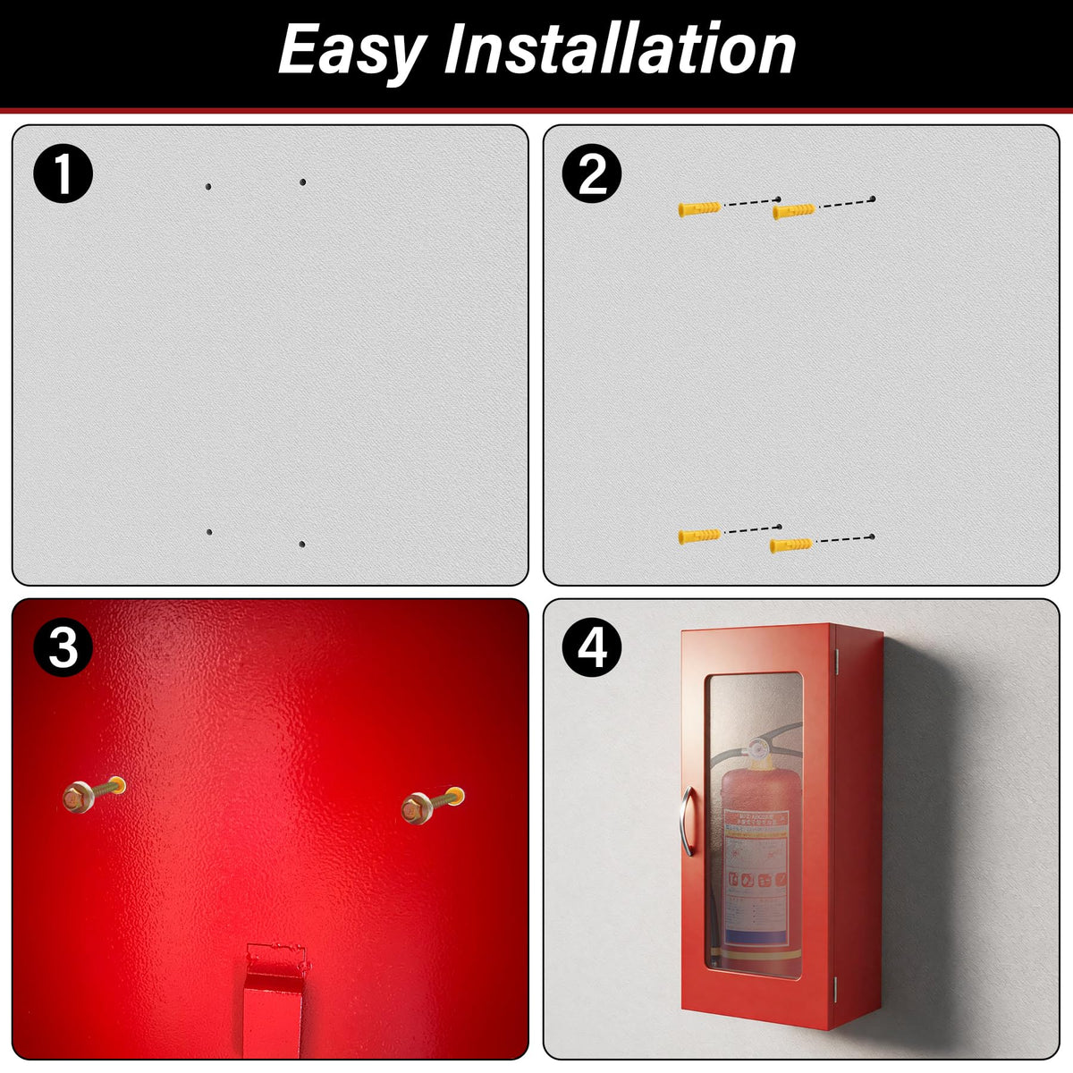 Wall Mounted Fire Extinguisher Cabinet E8589