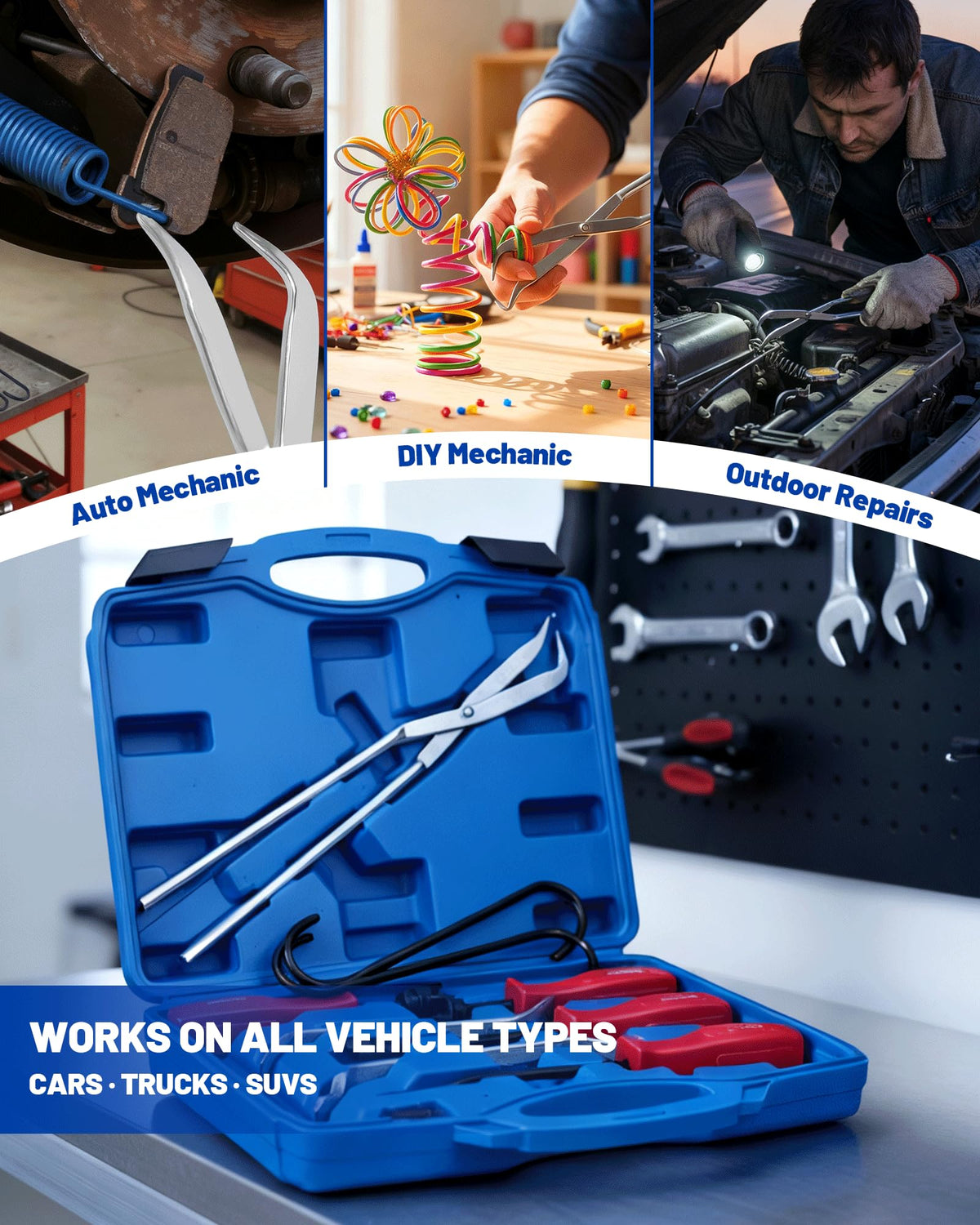 10-Piece Drum Brake Tool Kit with Case & Gloves O71106
