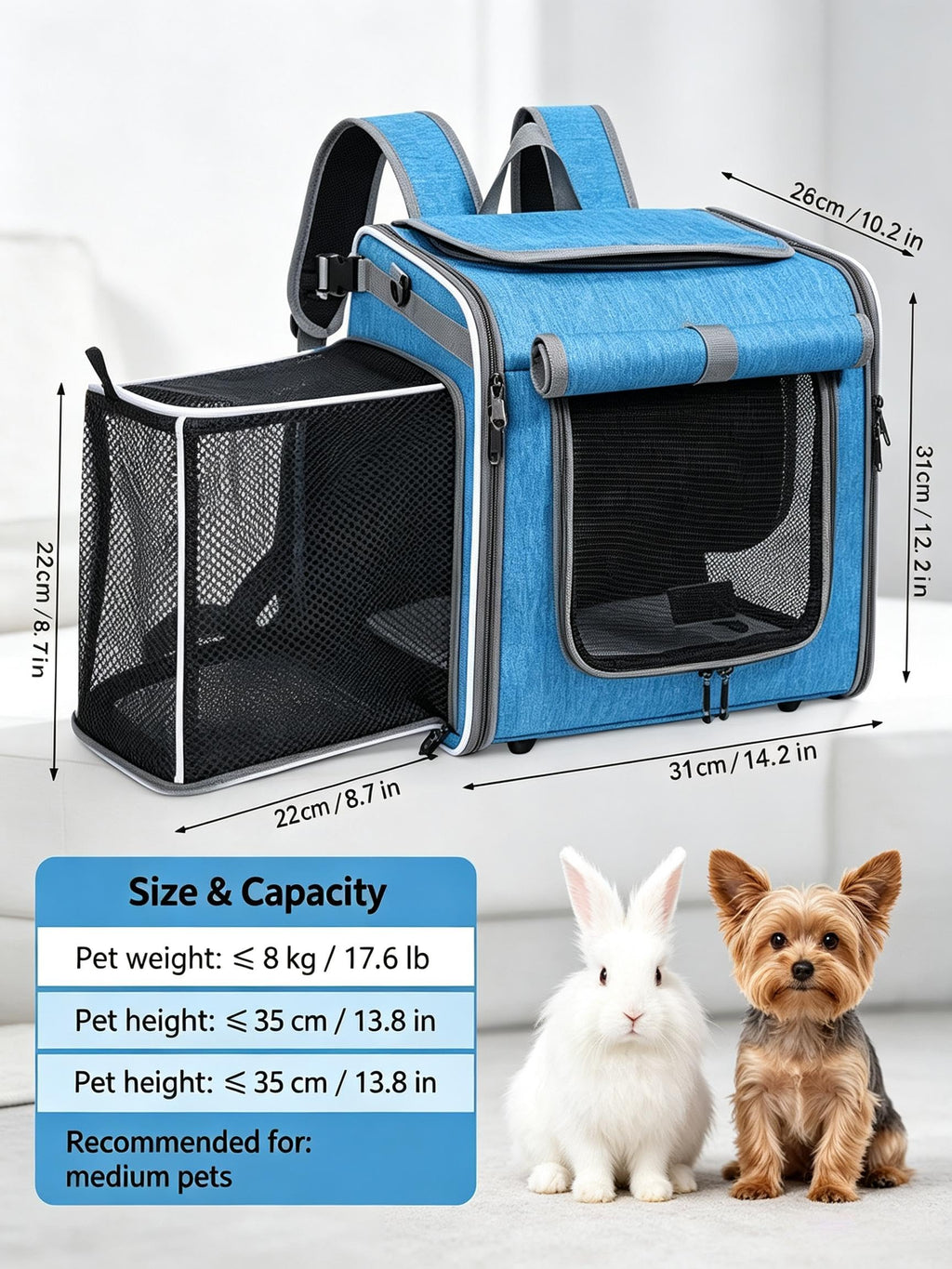 Expandable Pet Carrier Backpack Q845685