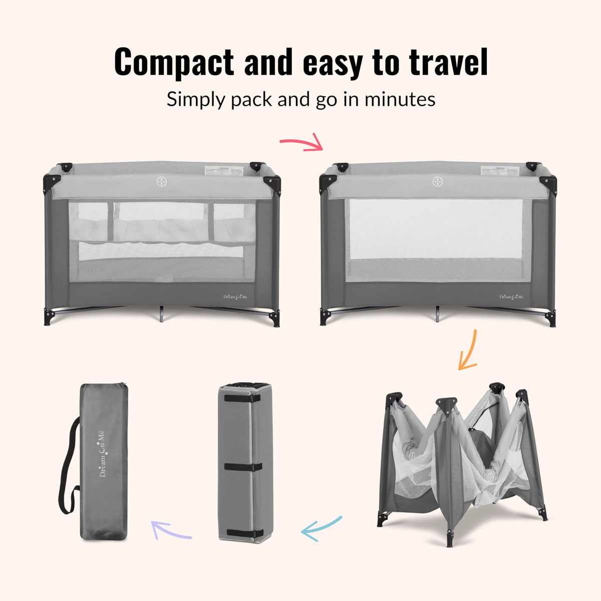 Portable Baby Playard with Bassinet J554