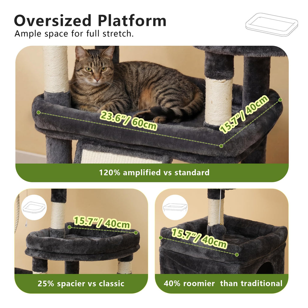 72.4-Inch Anti-Tip Cat Tree X8827