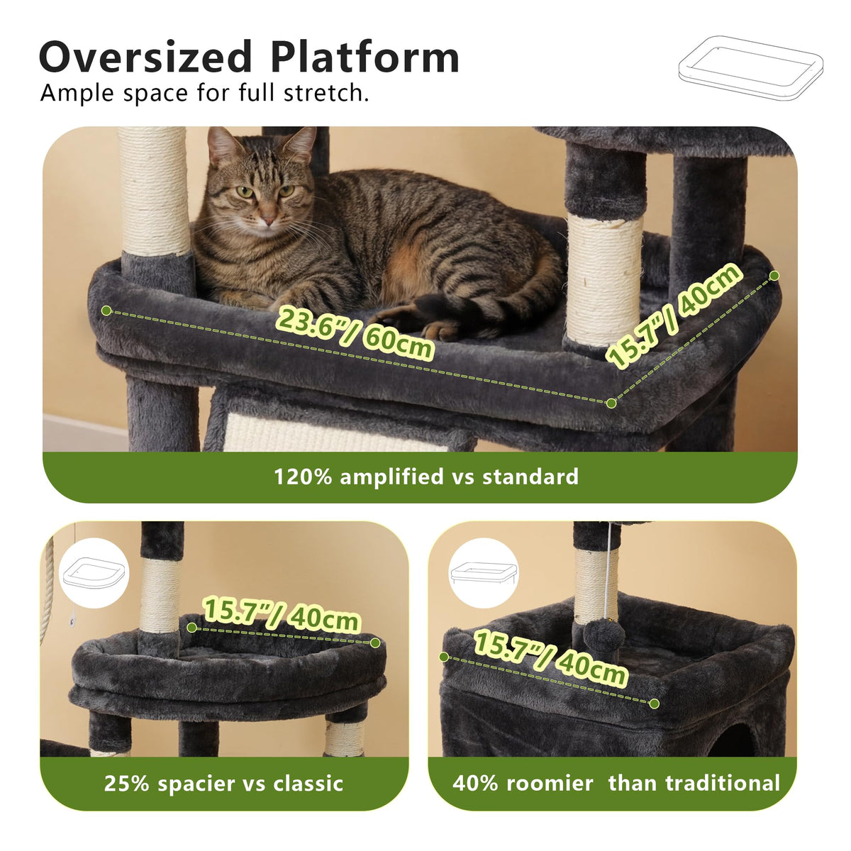 72.4-Inch Anti-Tip Cat Tree X8827