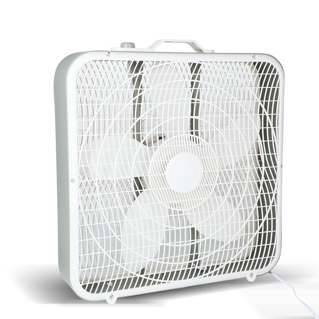20 Inch White 3-Speed Box Fan Q48341