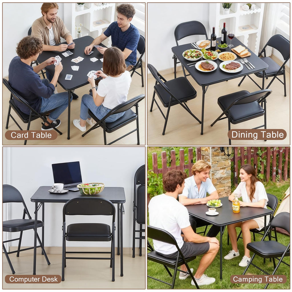 Black 32x32 Folding Table C2134