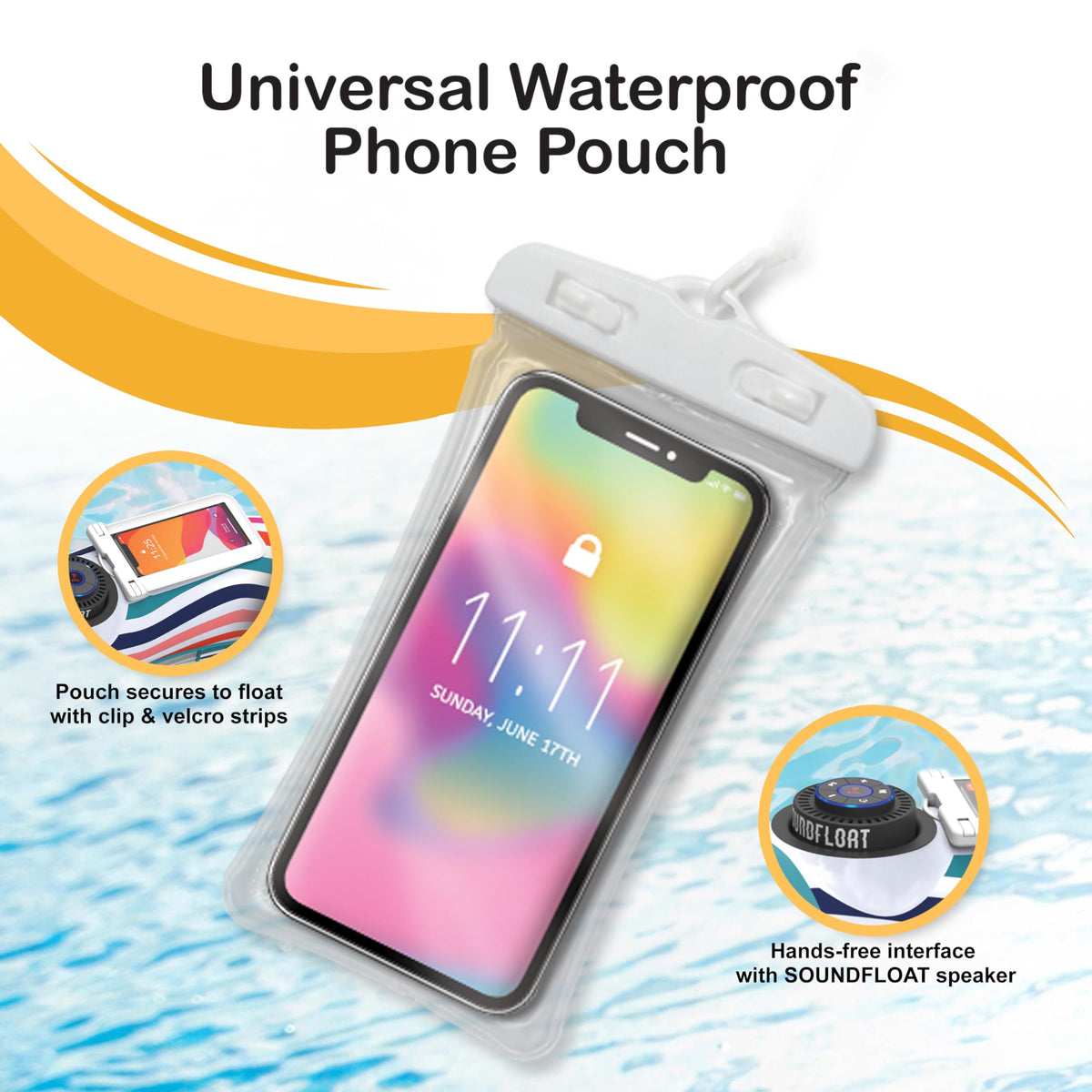 Inflatable Floating Cooler with Lid, Bluetooth Speaker, 6 Cup Holders, 24 Can Capacity Q176