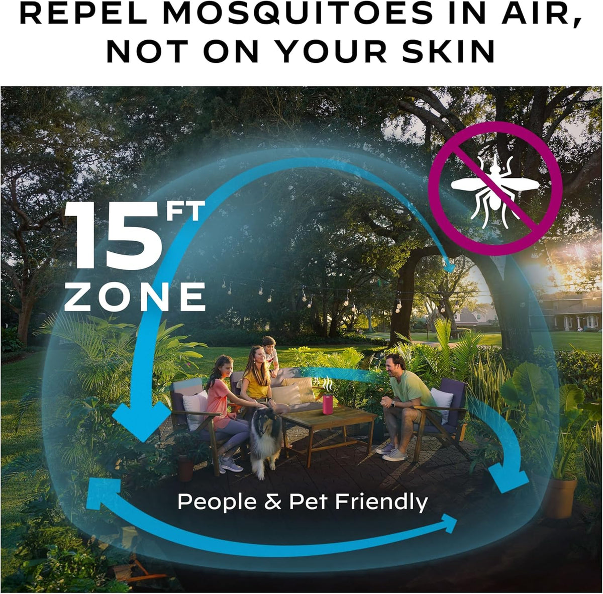 Mosquito Repeller Patio Shield 12-Hour Refill 15 Foot Zone I120519