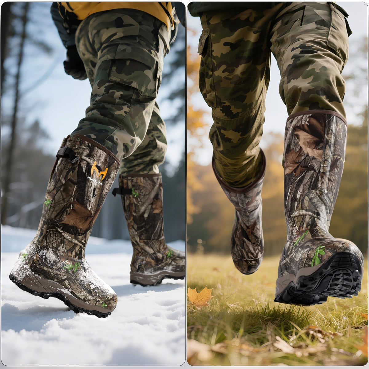 Waterproof Insulated 6mm Neoprene Rubber Hunting Boots M494945