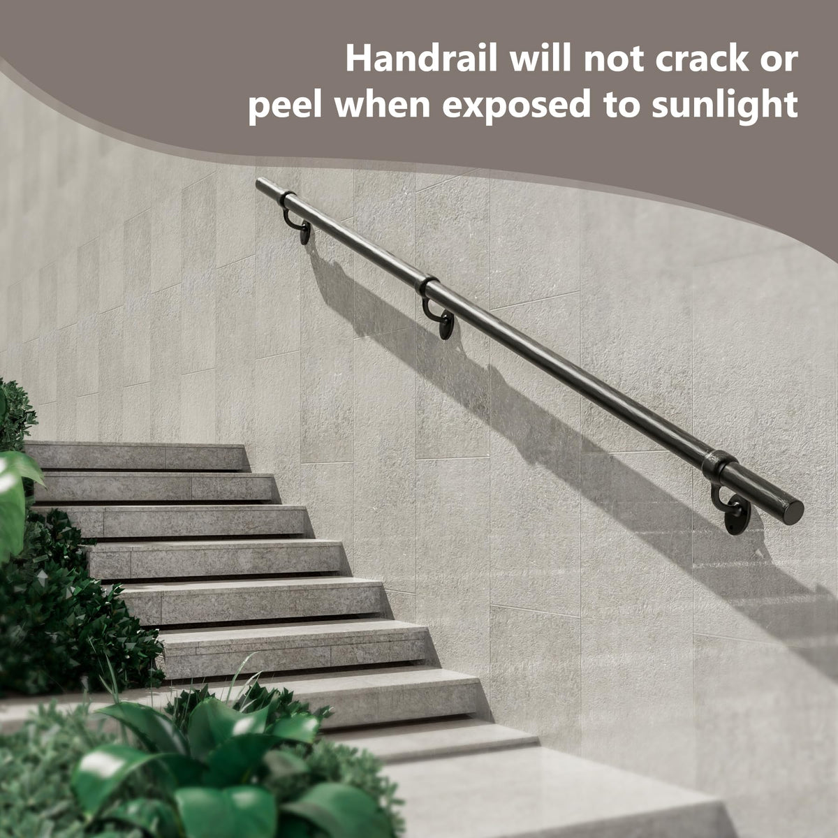 6 Feet Round Aluminum Stair Railing I8614
