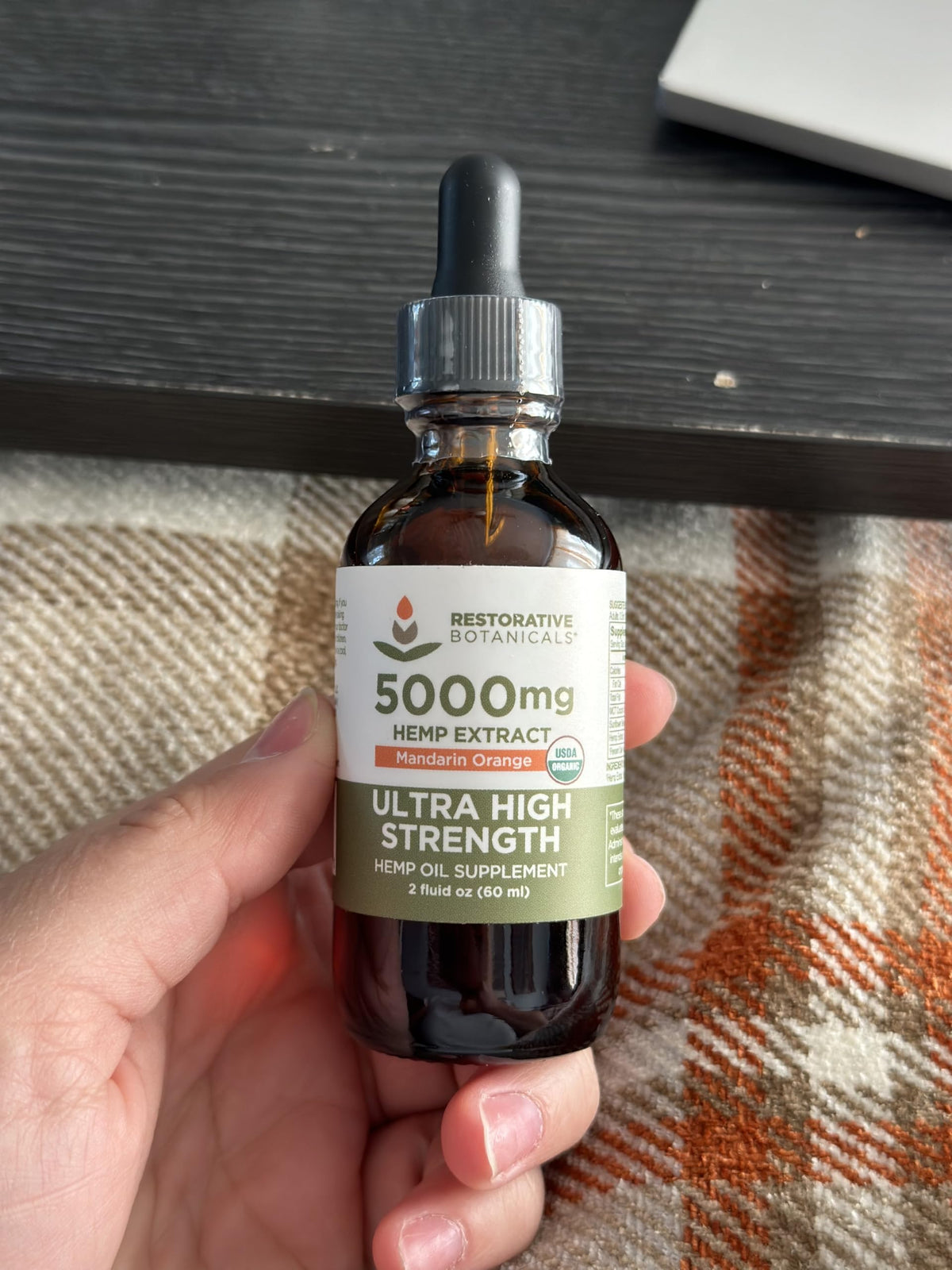 Hemp Oil Drops 5000 mg Mandarin Orange H22143