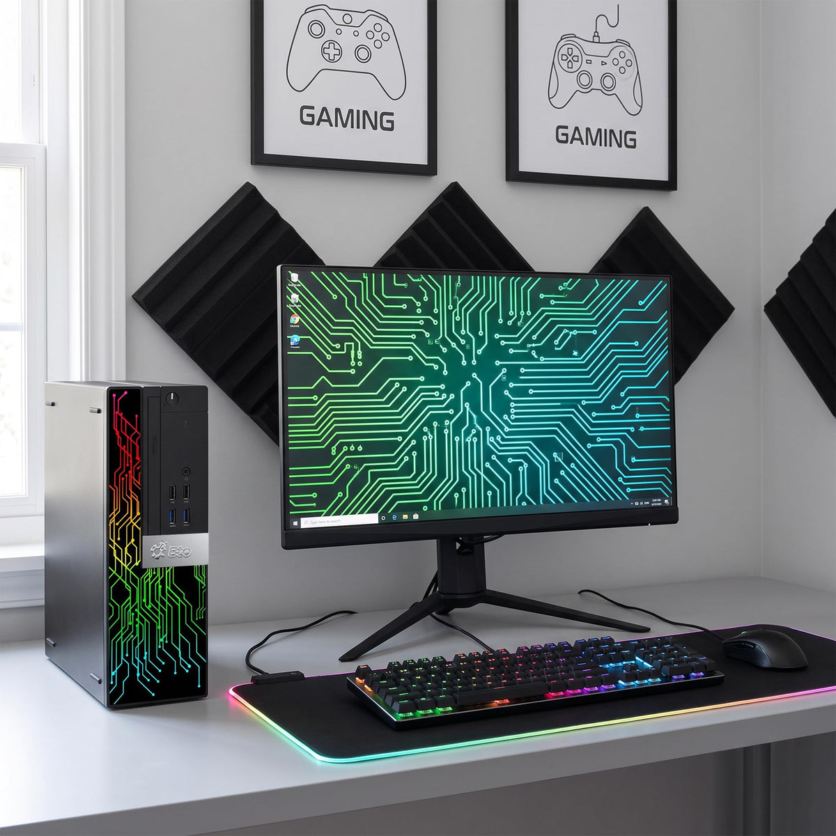 RGB Gaming Desktop PC Intel Core i5 RX 550 4GB GDDR5 B5460