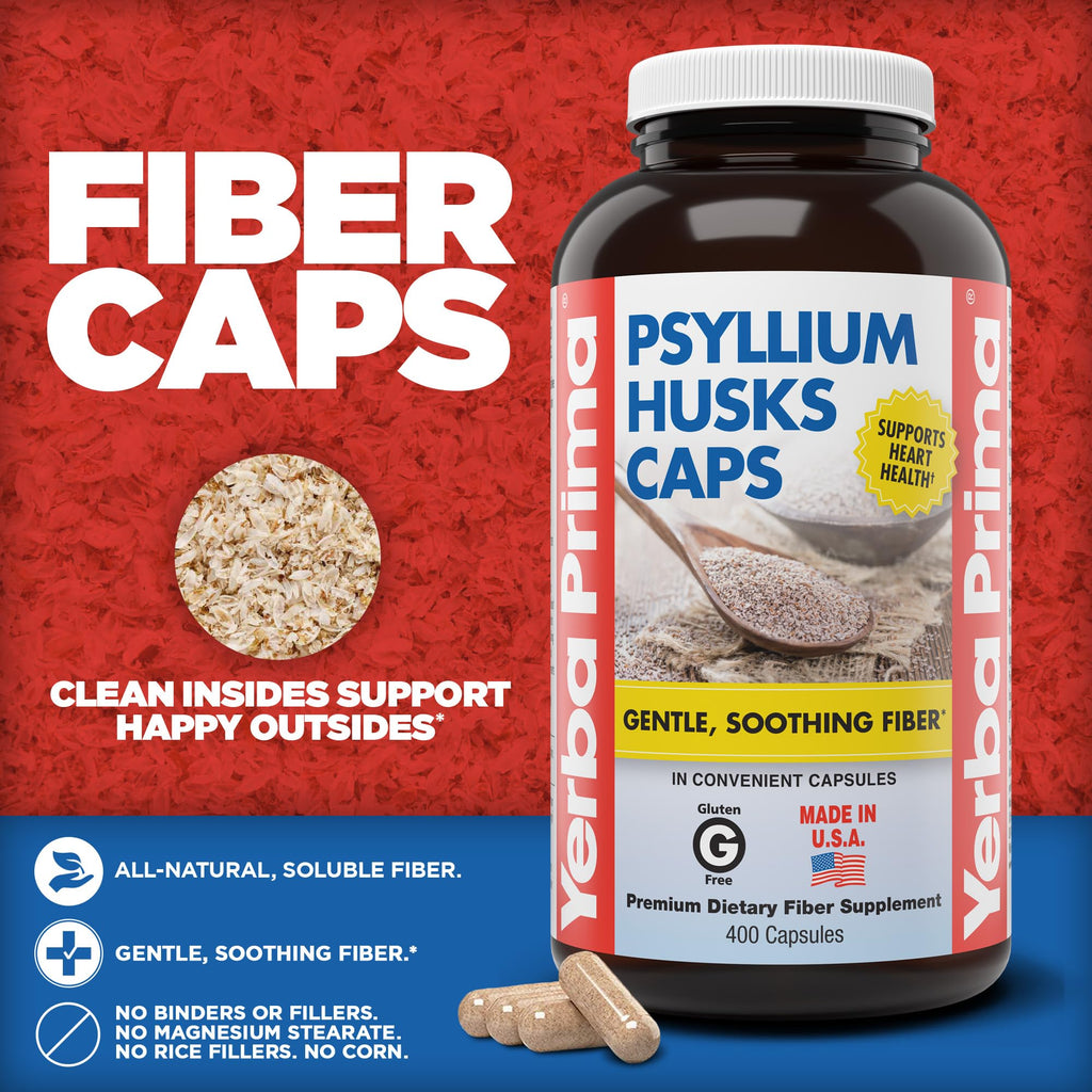 Psyllium Husks Caps 400 Capsules S9271