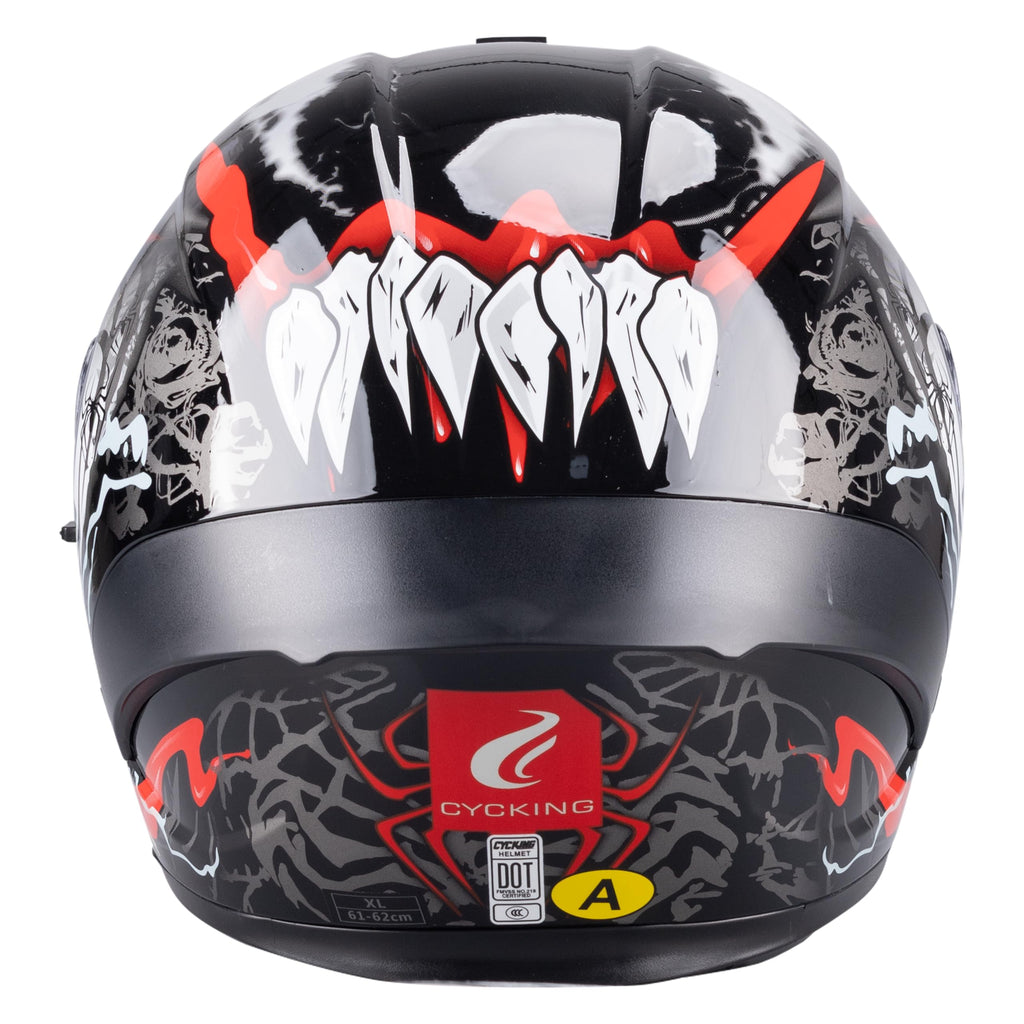 Modular Flip Up Full Face Motorcycle Helmet with Dual Visor M1054
