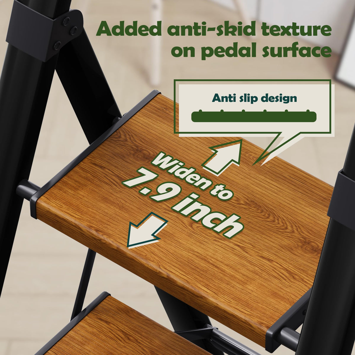 3 Step Aluminum Foldable Step Stool I58191