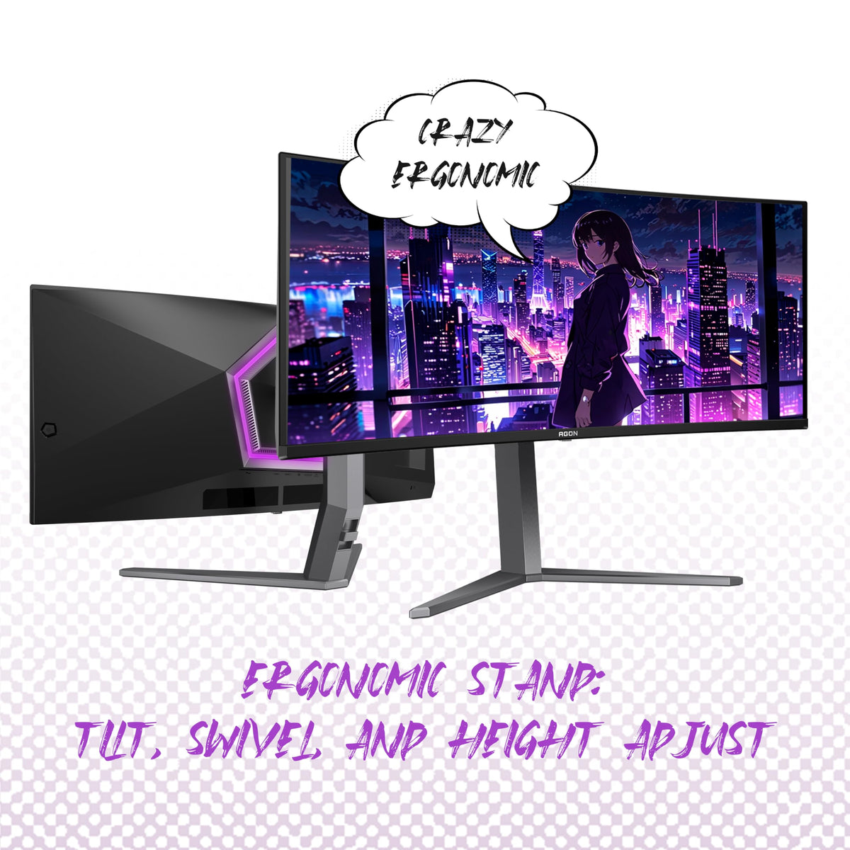 34" Curved QD OLED 175Hz Gaming Monitor N83448