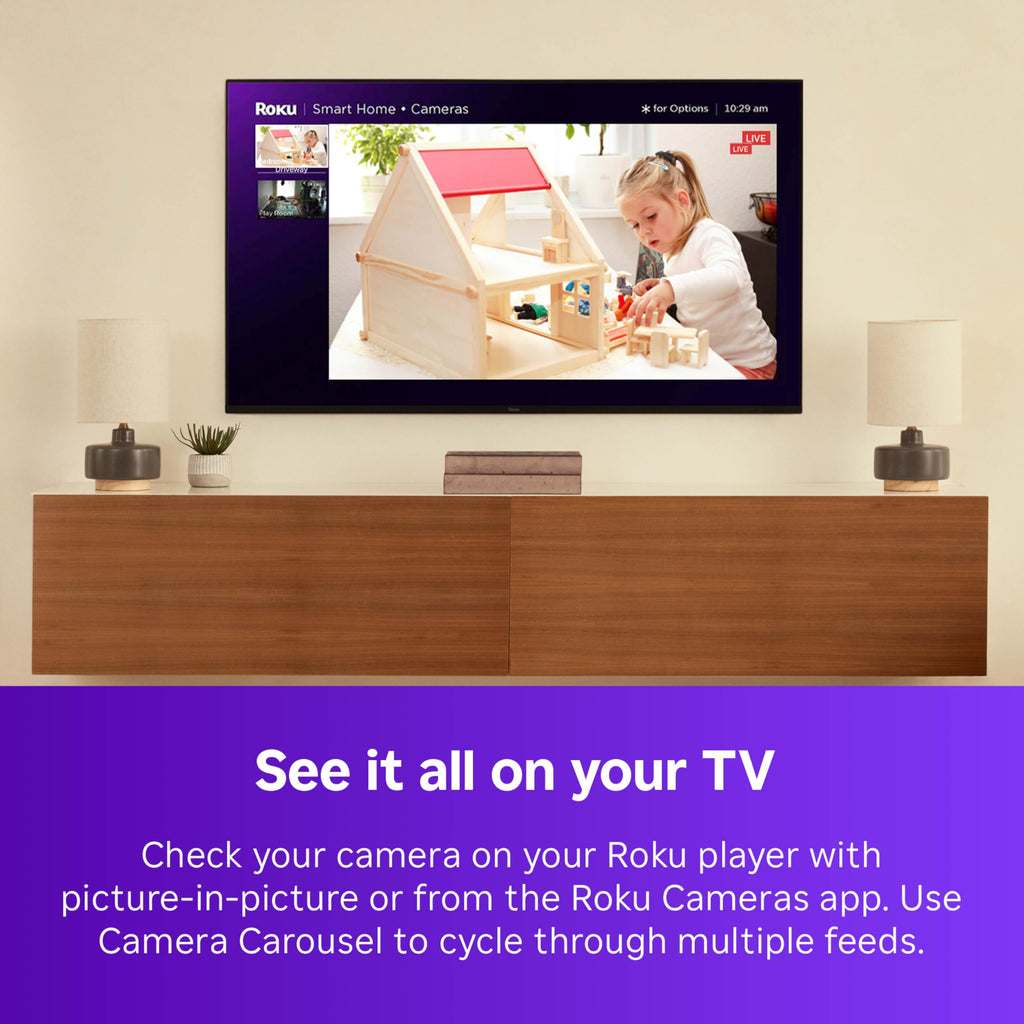 HD Streaming Device with Voice Remote & 1080p HD Security Camera with Night Vision Y8497