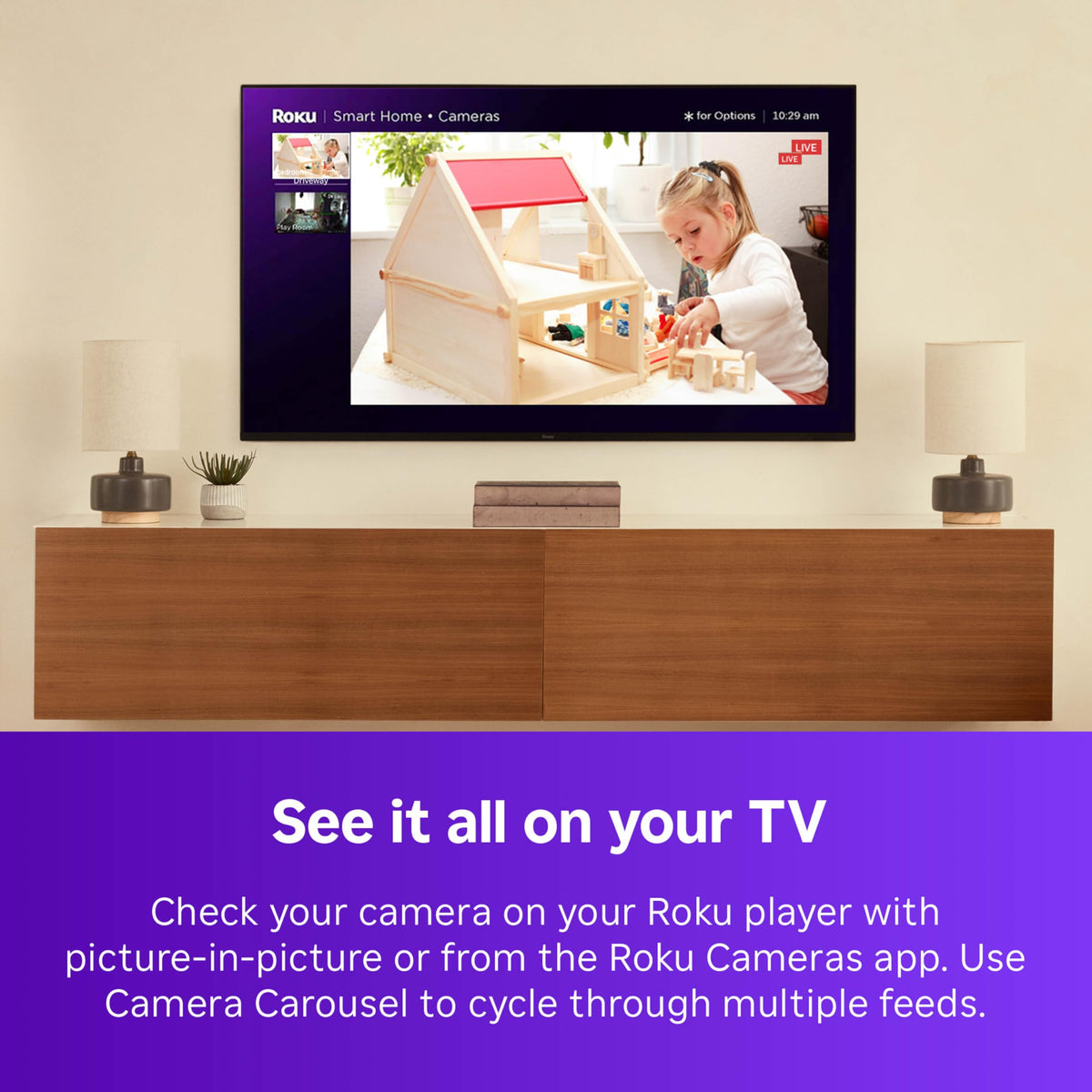 HD Streaming Device with Voice Remote & 1080p HD Security Camera with Night Vision Y8497