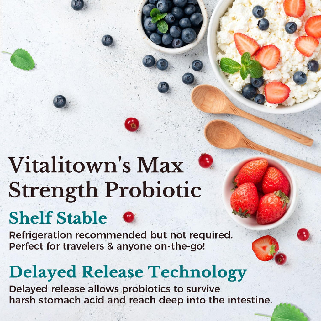 Probiotics 120 Billion CFUs 36 Strains with Prebiotics & Digestive Enzymes 30 Veg Caps D3812