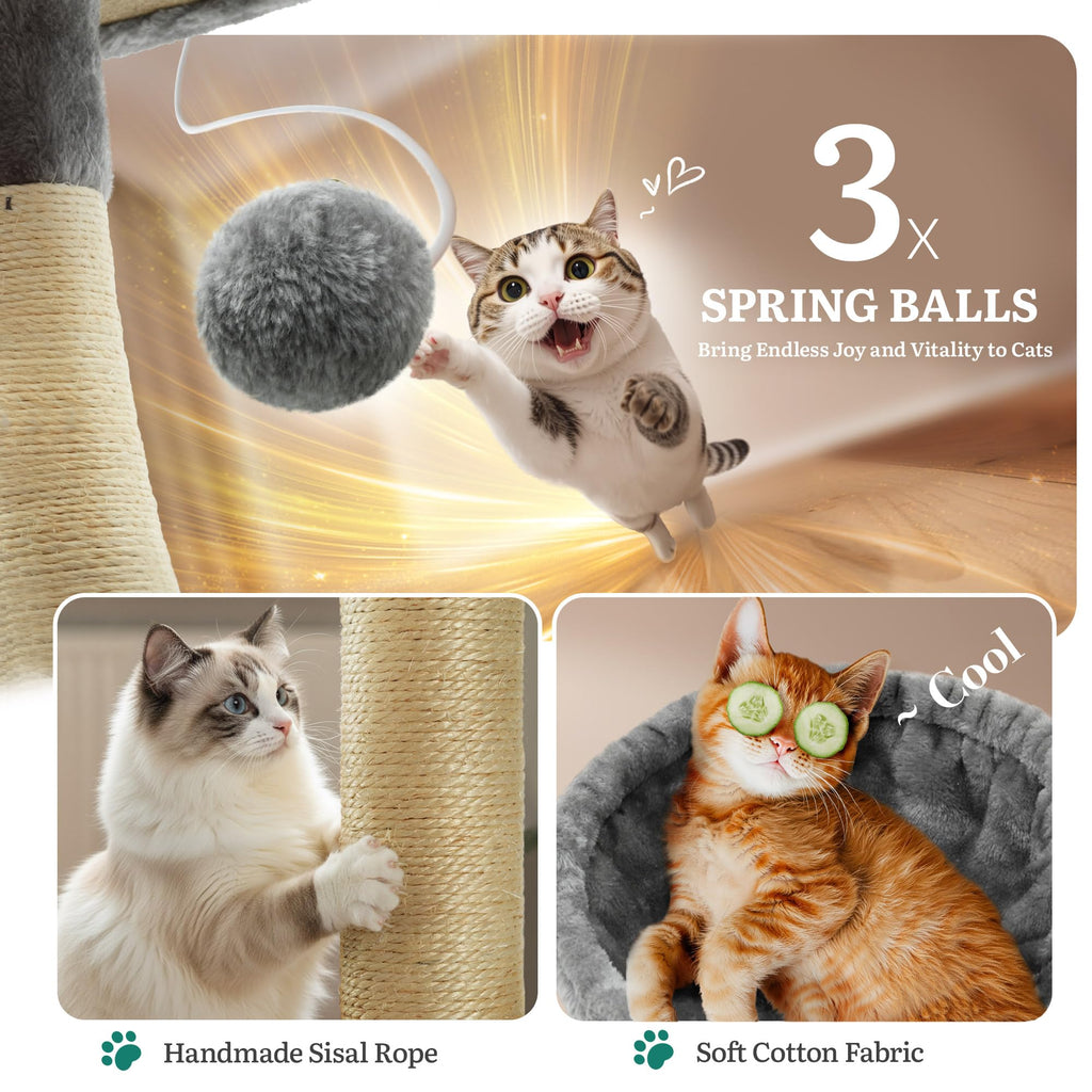 75-Inch Tall Multi-Level Cat Tree B586035