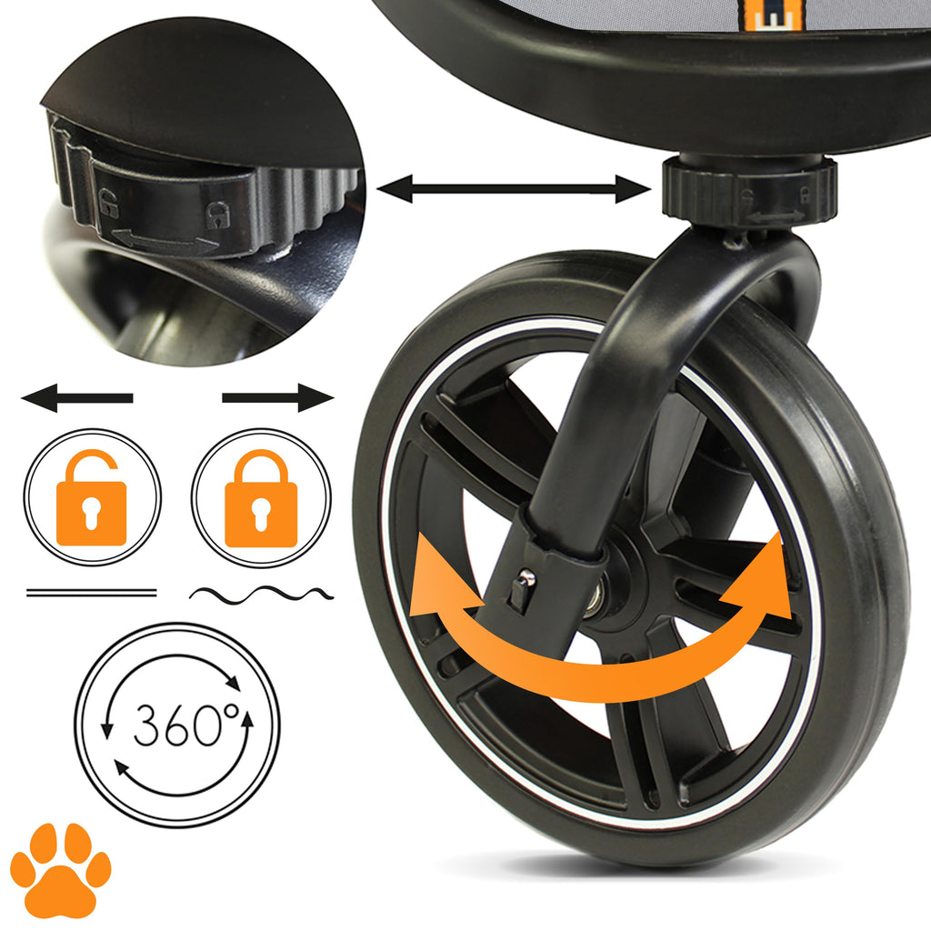 Dog & Pet Buggy, Holds up to 32 kg, Easy Fold D872640