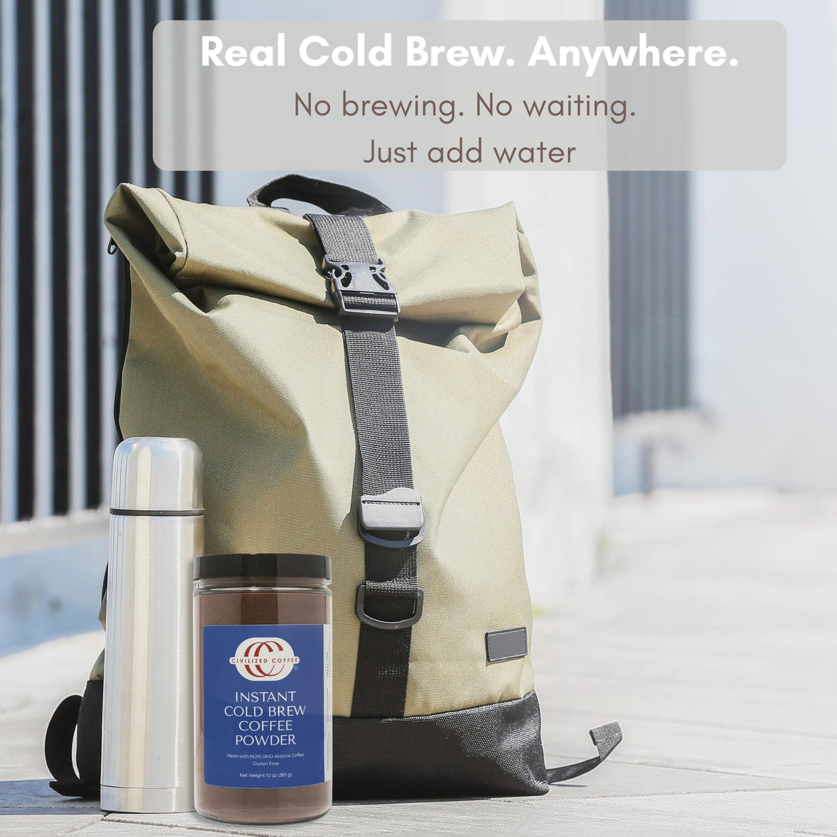 Instant Cold Brew Coffee Powder, 10 oz B593
