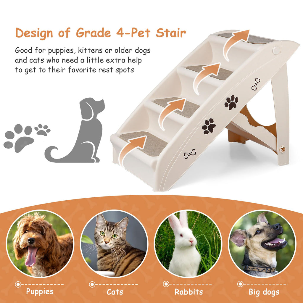 4-Step Non-Slip Dog Stairs E322835