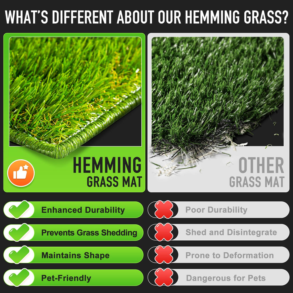 Large Artificial Turf Dog Grass Pad with Tray L7916