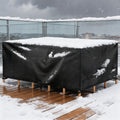 Black 420D Oxford Waterproof Patio Table Cover G999375