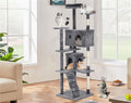 70 Inch Multi-Level Cat Tree with Scratching Post, Condo, Plush Perch K301